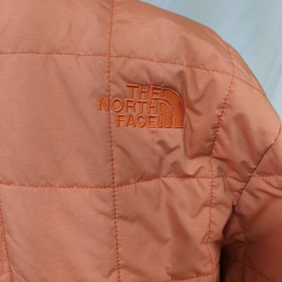 Men's The North Face Quilted Jacket Light Orange Sz. Small - Picture 4 of 6